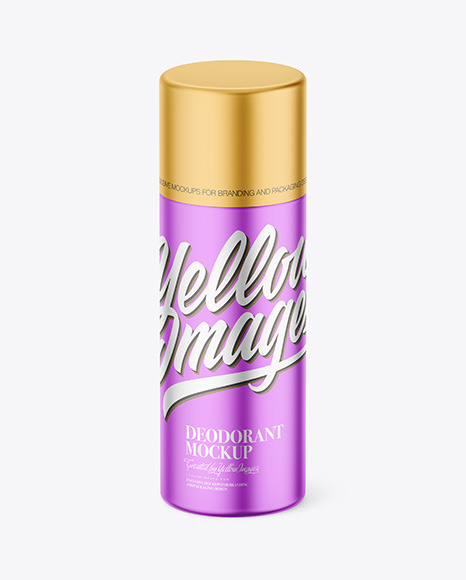 Matte Metallic Deodorant Mockup