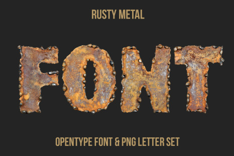 Rusty Metal Font