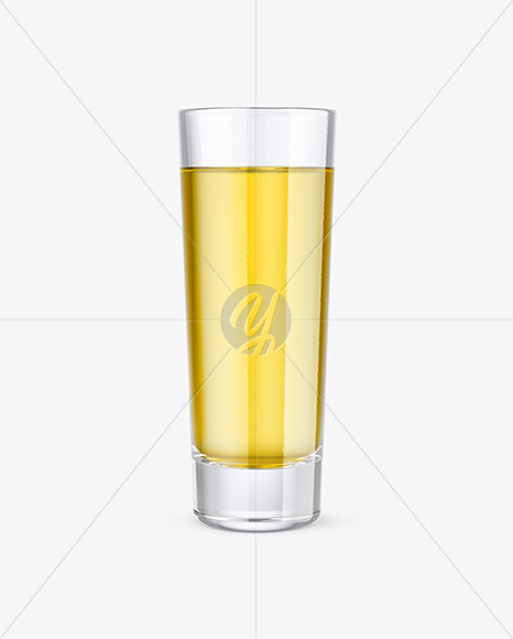 Clear Glass Shot with Tequila Mockup bar 446612