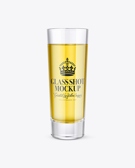 Glass Shot Mockup