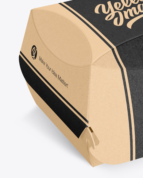 Kraft Burger Box Mockup
