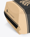 Kraft Burger Box Mockup