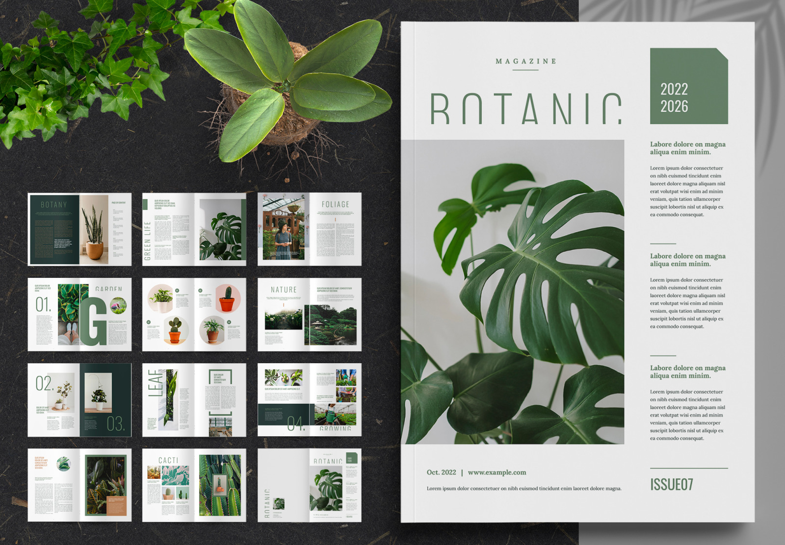 Botanic Magazine on Yellow Images Creative Store