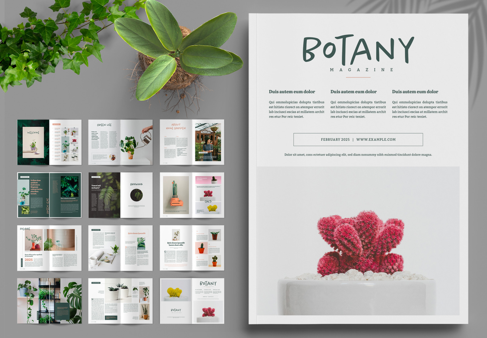 Botany Magazine on Yellow Images Creative Store