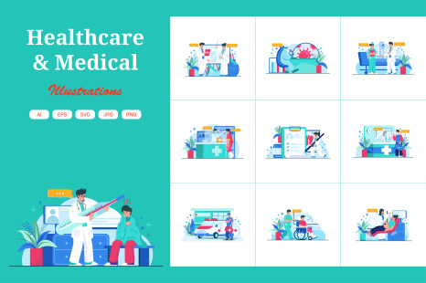 M461_Healthcare &amp; Medical Illustrations