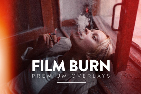 30 Film Burn Overlay