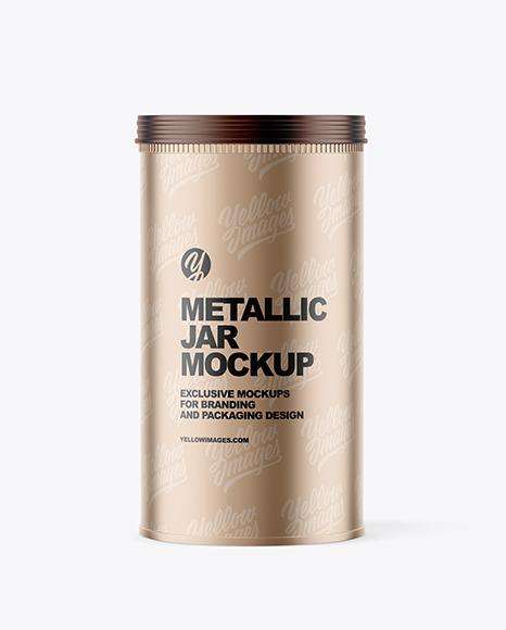 Metallic Jar Mockup
