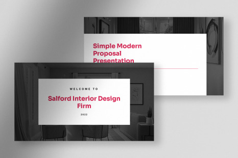 Blaize – White Magenta Simple Modern Project Proposal Presentation
