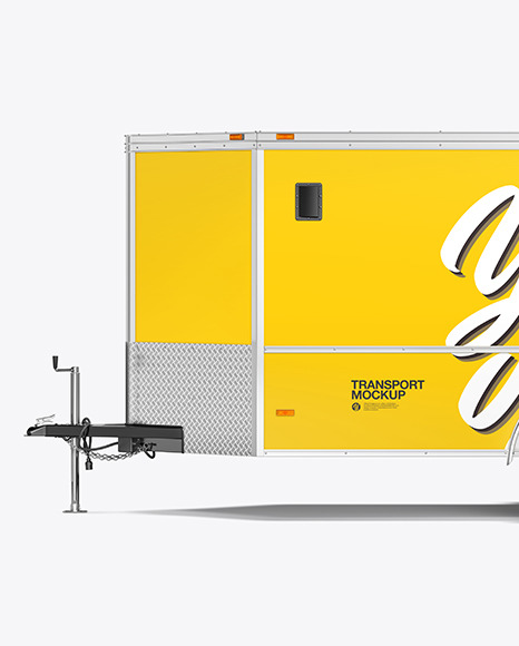 Cargo Trailer Mockup - Side View