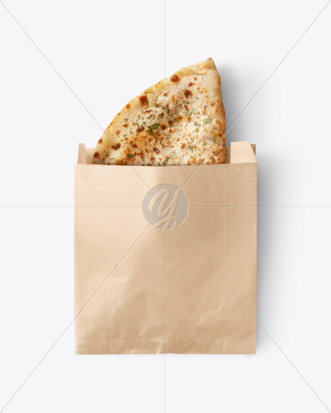 Kraft Paper Bag with Mince Tortilla Mockup