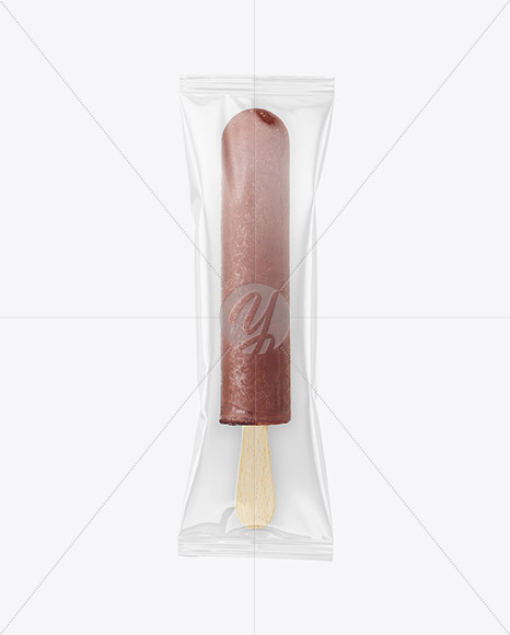 Chocolate Popsicle Ice Cream Mockup