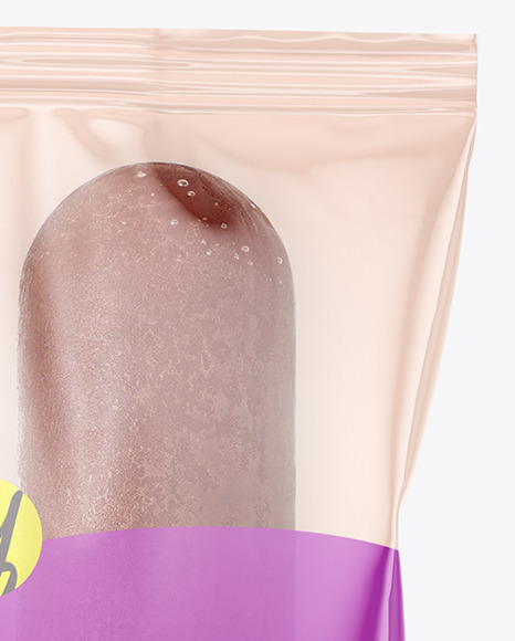 Chocolate Popsicle Ice Cream Mockup