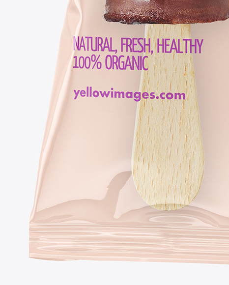 Chocolate Popsicle Ice Cream Mockup
