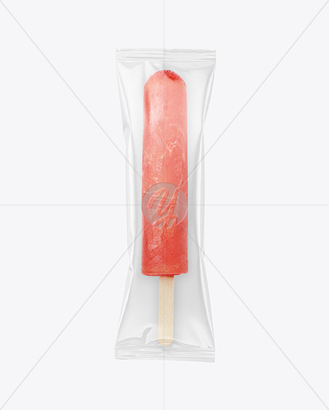 Red Fruit Popsicle Ice Cream Mockup