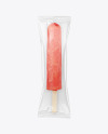 Red Fruit Popsicle Ice Cream Mockup