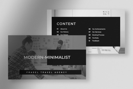 Xivory – Black Modern Minimalist Company Profile Presentation