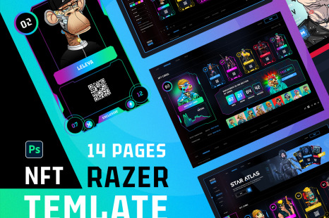 Razer Game UI kit (NFT Portal)