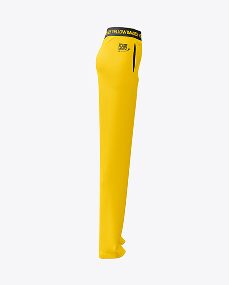 Women&#039;s Sport Pants Mockup - Side View