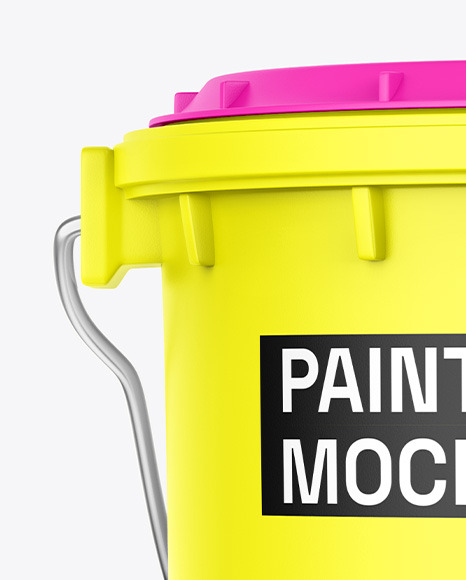 Matte Paint Bucket Mockup