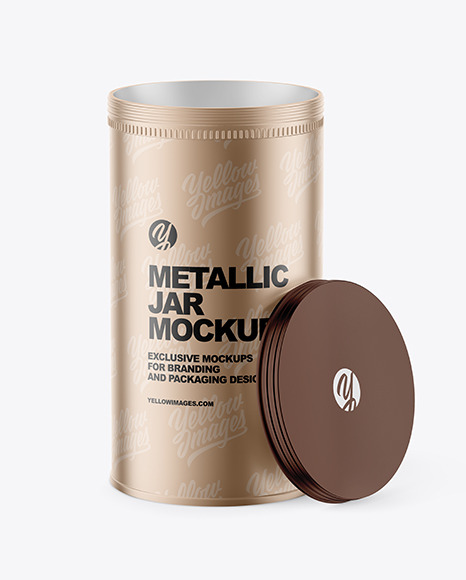Metallic Jar Mockup