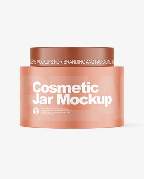 Matte Cosmetic Jar Mockup