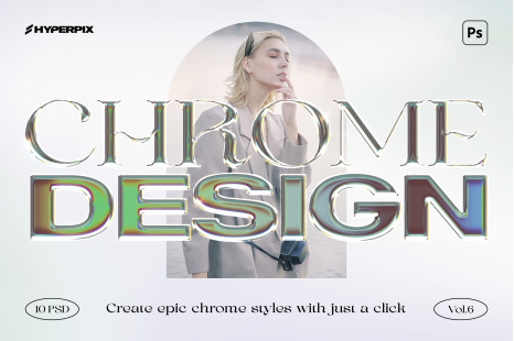 Chrome Text / Logo Style Vol.6