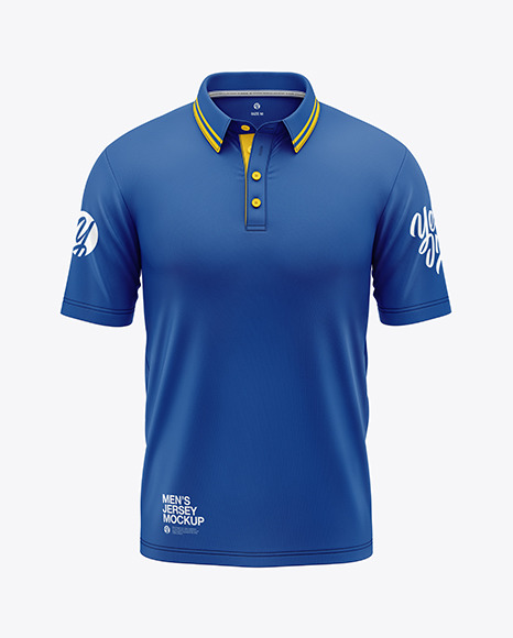 Men's Short Sleeve Polo Shirt Mockup