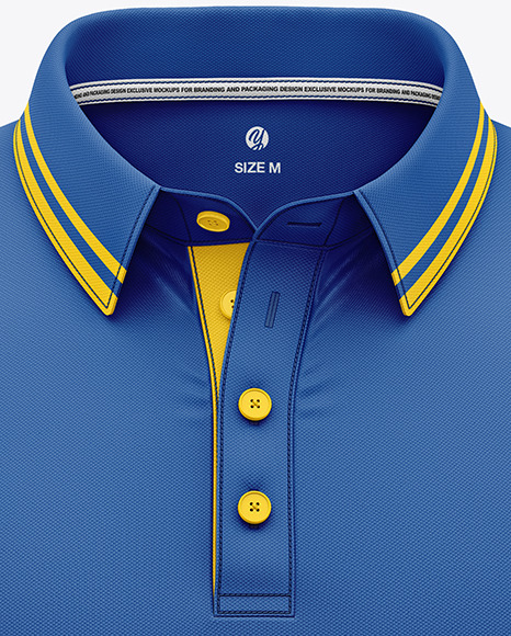 Men's Short Sleeve Polo Shirt Mockup