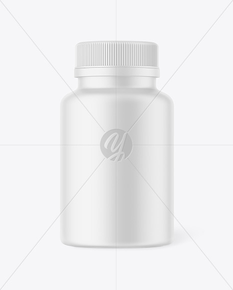 Matte Pills Bottle Mockup