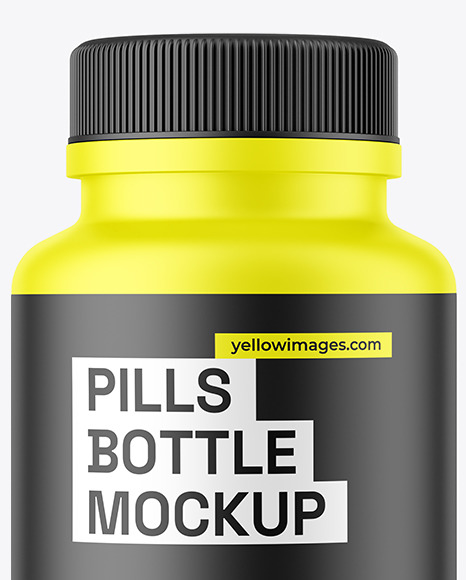 Matte Pills Bottle Mockup