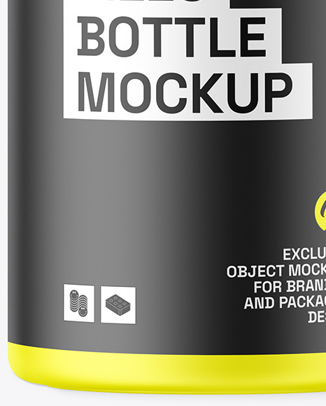 Matte Pills Bottle Mockup
