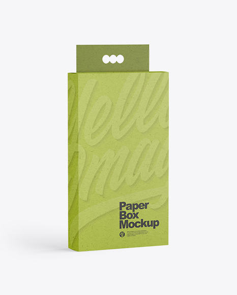 Kraft Paper Hanging Box Mockup