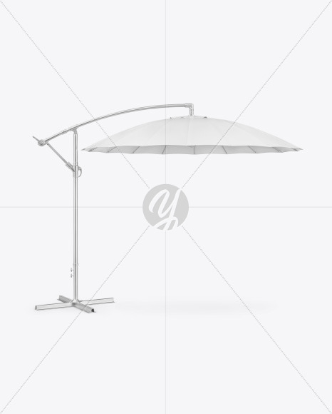 New Free Mockups – Patio Umbrella w/ Metallic Pole Mockup – Download Now