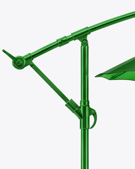 Patio Umbrella w/ Metallic Pole Mockup