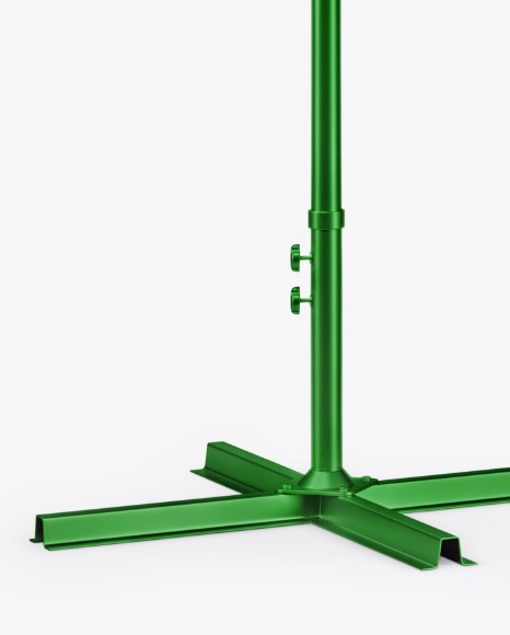 Patio Umbrella w/ Metallic Pole Mockup