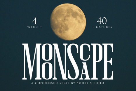 Moonscape | Ligature Font