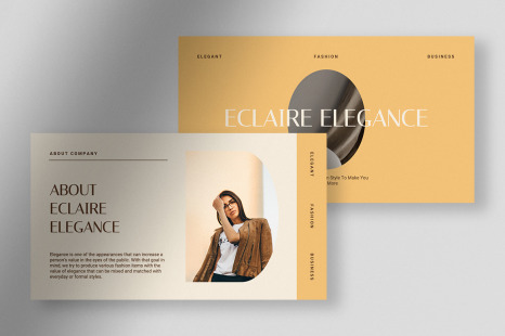 Eclaire - Creamy Elegant Fashion Business Template