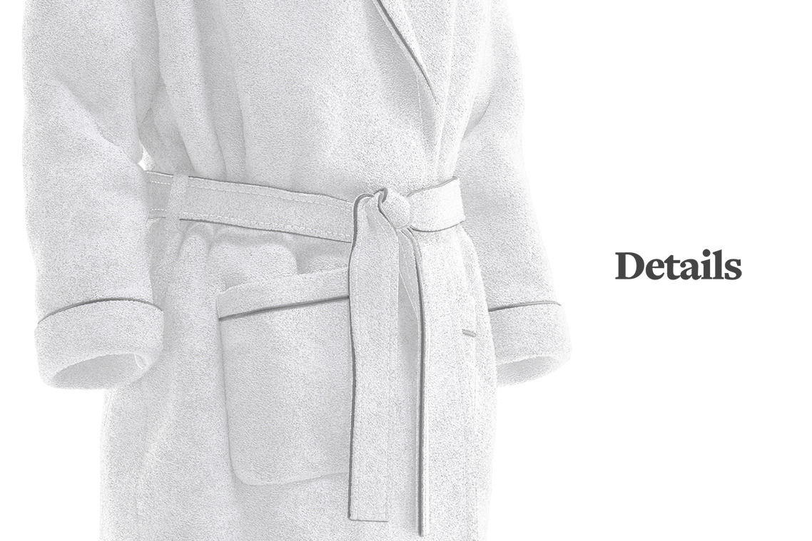 Hotel Bathrobe Mockup on Yellow Images Creative Store