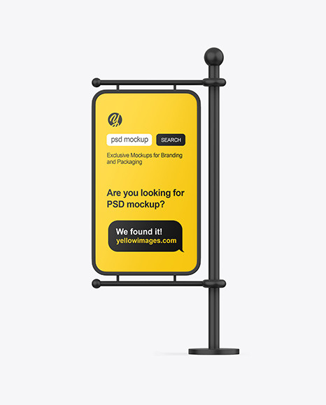 Advertising Stand Board Mockup