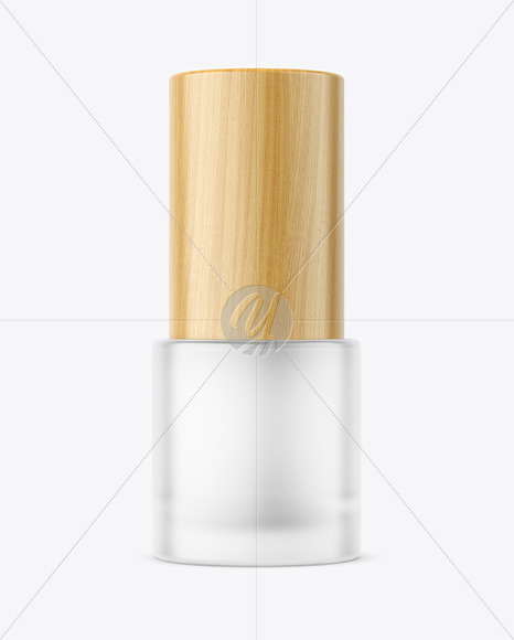 Frosted Glass Cosmetic Bottle Mockup