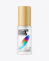 Frosted Glass Cosmetic Bottle Mockup