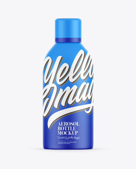 Matte Aerosol Bottle Mockup