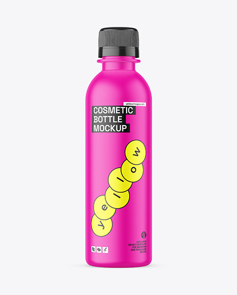 Matte Plastic Bottle Mockup