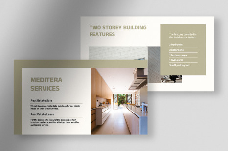 Meditera - Khaki Simple Real Estate Listing Presentation