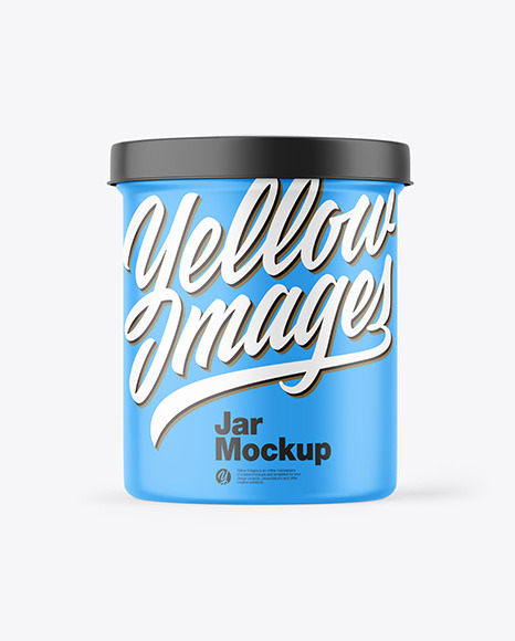 Matte Plastic Jar Mockup