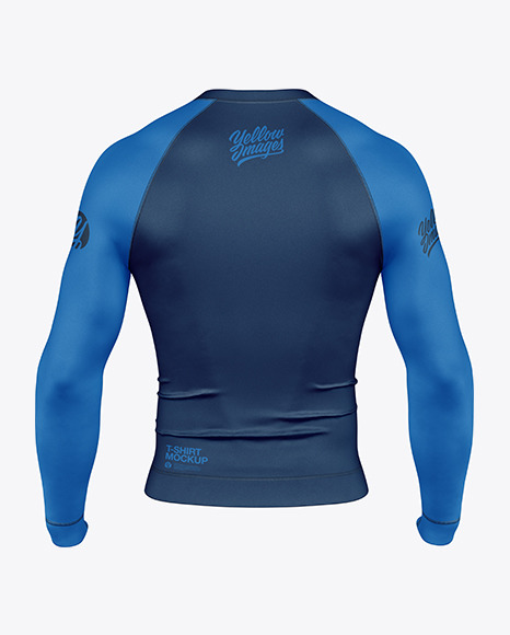 Long Sleeve Compression T-Shirt Mockup - Back View