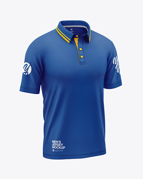 Men&#039;s Short Sleeve Polo Shirt Mockup