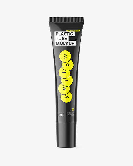 Glossy Cosmetic Tube Mockup