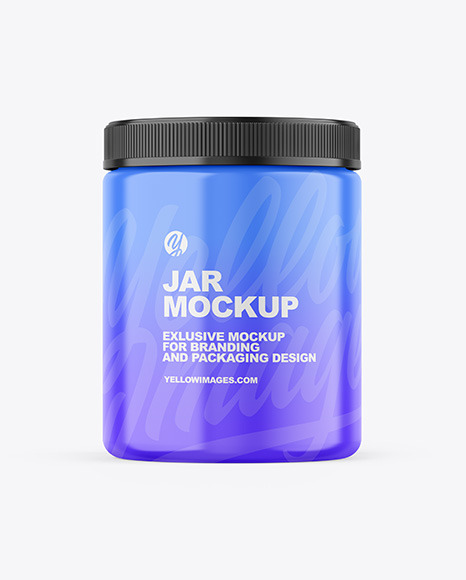 Glossy Jar Mockup