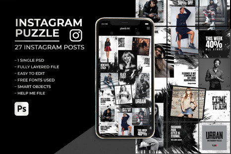 Urban - Social Media Instagram Puzzle Feed